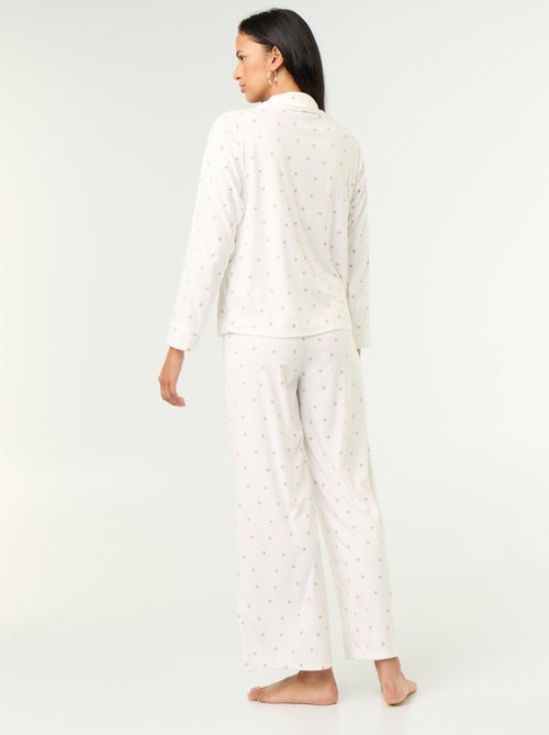 Conjunto de pijama de 2 peças - Camisa + calças - Kiabi Conjunto de pijama de 2 peças - Camisa + calças - Kiabi