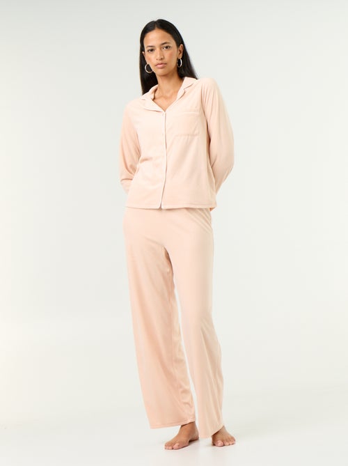 Conjunto de pijama de 2 peças - Camisa de pijama + calças - Kiabi Conjunto de pijama de 2 peças - Camisa de pijama + calças - Kiabi