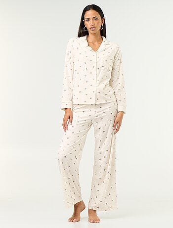 Conjunto de pijama de 2 peças - Camisa de pijama + calças