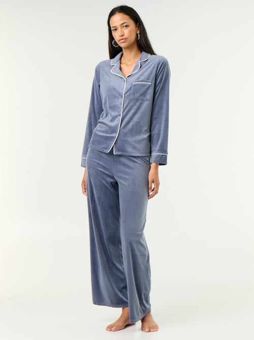 Conjunto de pijama de 2 peças - Camisa de pijama + calças - Kiabi Conjunto de pijama de 2 peças - Camisa de pijama + calças - Kiabi