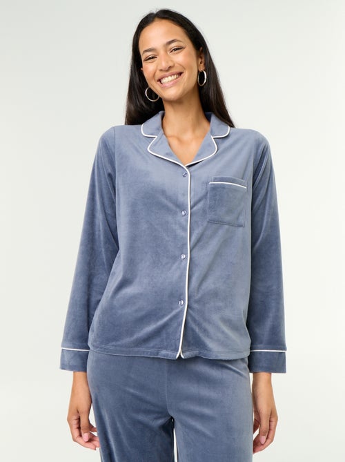 Conjunto de pijama de 2 peças - Camisa de pijama + calças - Kiabi Conjunto de pijama de 2 peças - Camisa de pijama + calças - Kiabi