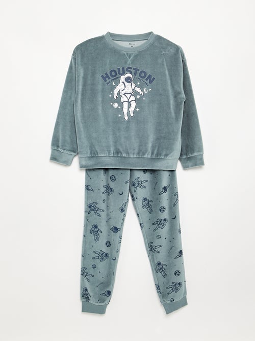 Conjunto de pijama de 2 peças - Camisola + calças - Kiabi Conjunto de pijama de 2 peças - Camisola + calças - Kiabi