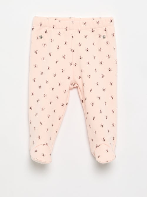Conjunto de pijama de 2 peças com pés - Kiabi Conjunto de pijama de 2 peças com pés - Kiabi