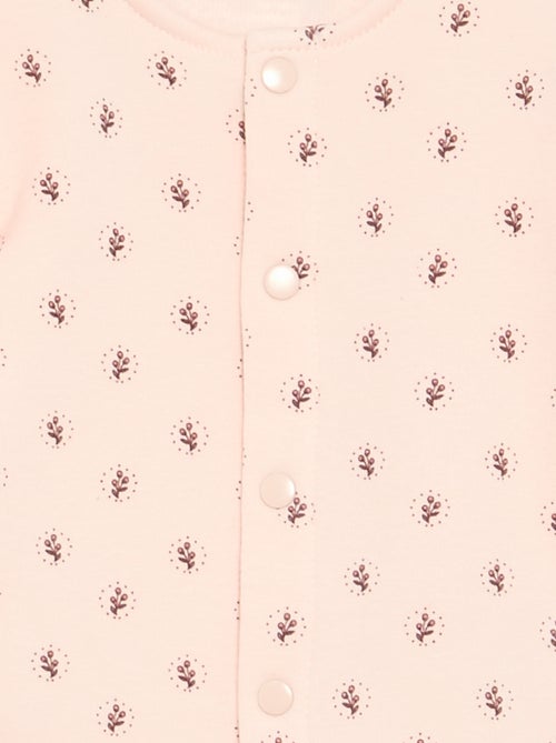 Conjunto de pijama de 2 peças com pés - Kiabi Conjunto de pijama de 2 peças com pés - Kiabi