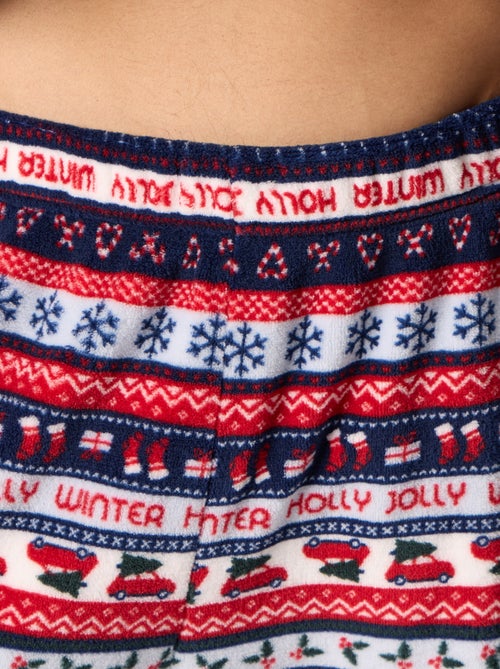 Conjunto de pijama de 2 peças em polar jacquard 'Natal' - Kiabi Conjunto de pijama de 2 peças em polar jacquard 'Natal' - Kiabi