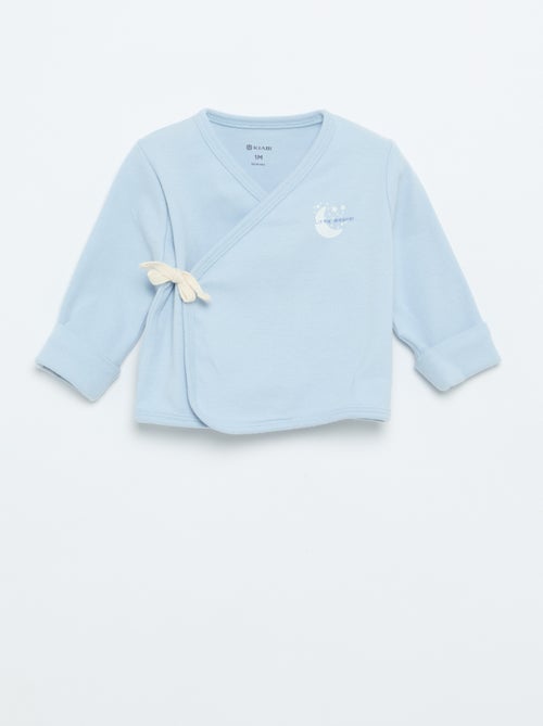 Conjunto de pijama de algodão - 2 peças - Kiabi Conjunto de pijama de algodão - 2 peças - Kiabi
