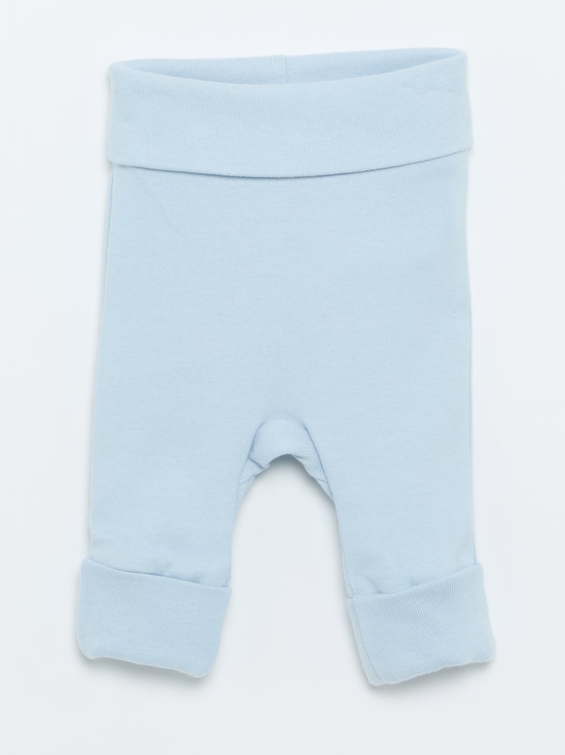 Conjunto de pijama de algodão - 2 peças Azul - Kiabi