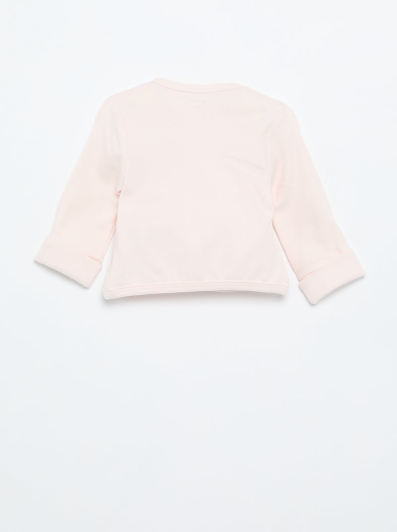 Conjunto de pijama de algodão - 2 peças Rosa - Kiabi