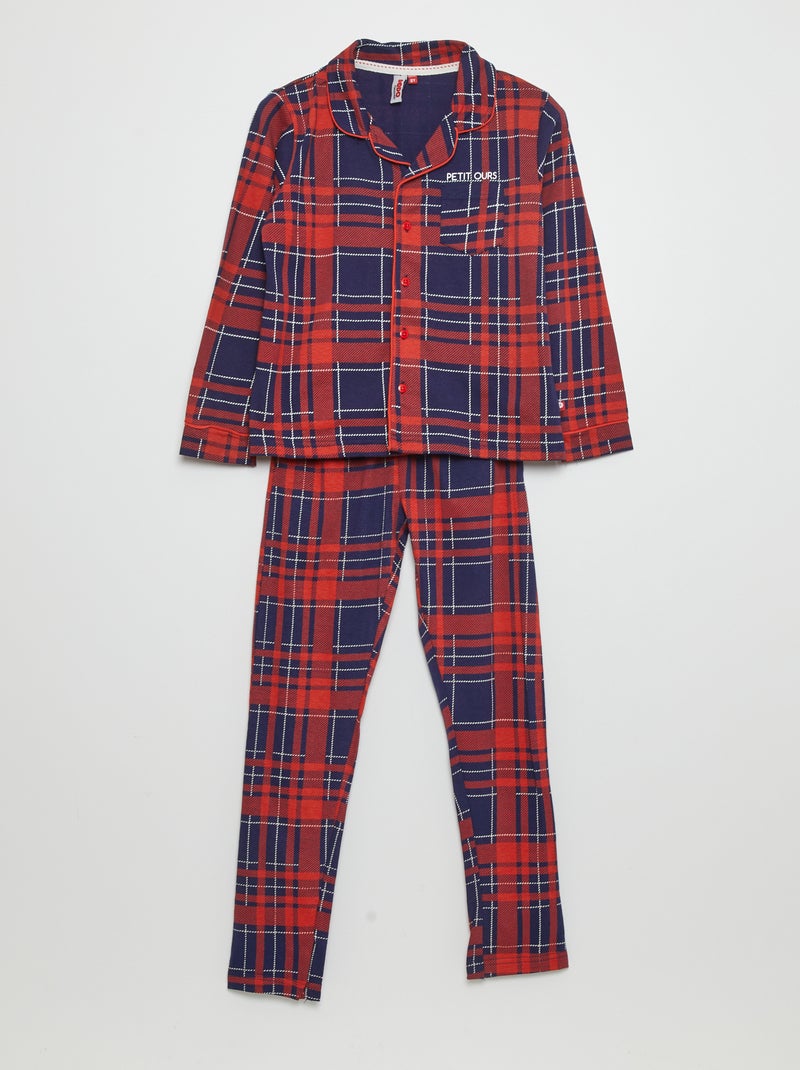 Conjunto de pijama de algodão - 2 peças ROXO - Kiabi