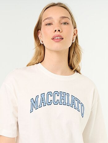 Conjunto de pijama de algodão - T-shirt + calças