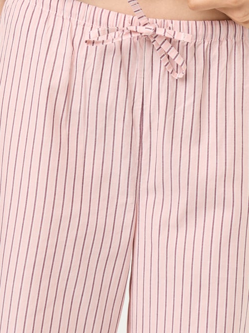 Conjunto de pijama de algodão - T-shirt + calças - Kiabi Conjunto de pijama de algodão - T-shirt + calças - Kiabi