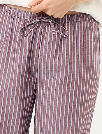 Conjunto de pijama de algodão - T-shirt + calças