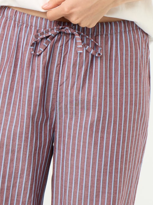 Conjunto de pijama de algodão - T-shirt + calças - Kiabi Conjunto de pijama de algodão - T-shirt + calças - Kiabi