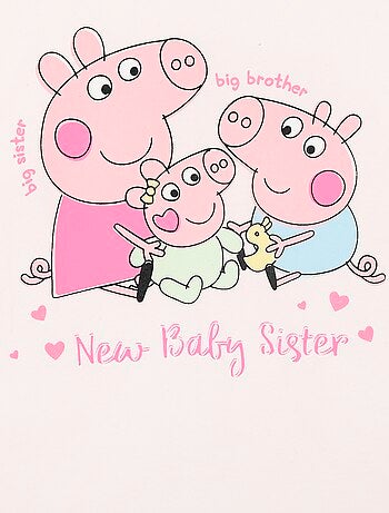 Conjunto de pijama de calções + t-shirt 'Peppa Pig' - 2 peças