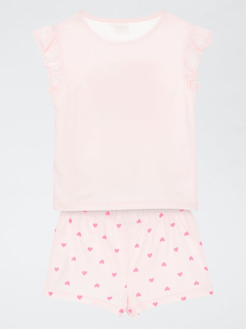 Conjunto de pijama de calções + t-shirt 'Peppa Pig' - 2 peças - Kiabi