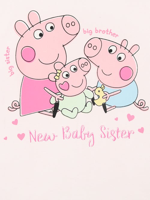 Conjunto de pijama de calções + t-shirt 'Peppa Pig' - 2 peças - Kiabi