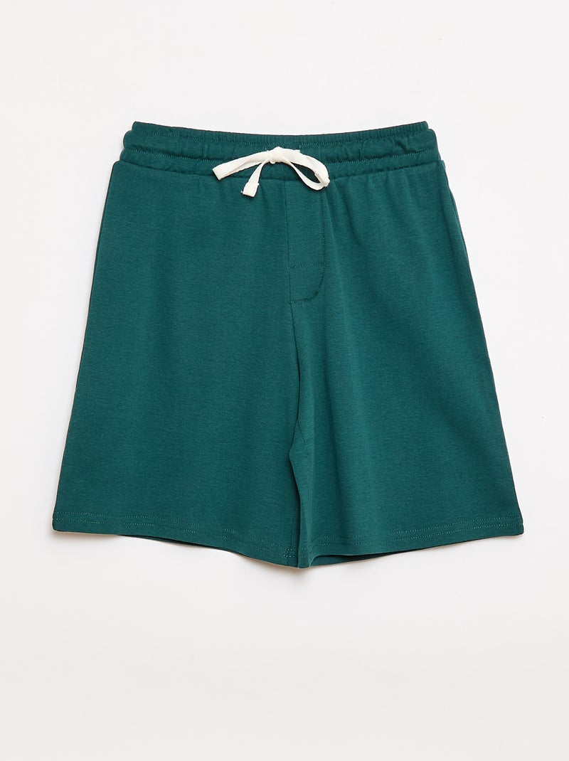 Conjunto de pijama de manga curta em algodão Verde - Kiabi