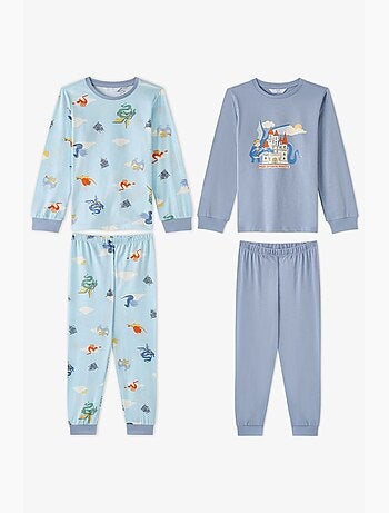 Conjunto de pijama de menino mini dragon riders de manga comprida penti