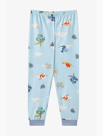 Conjunto de pijama de menino mini dragon riders de manga comprida penti