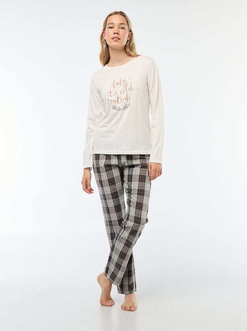 Conjunto de pijama de Natal - 2 peças - Kiabi