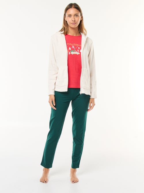 Conjunto de pijama de Natal - 3 peças - Kiabi