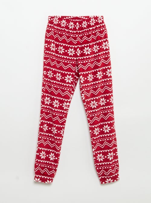 Conjunto de pijama de Natal "Disney" em veludo - Kiabi