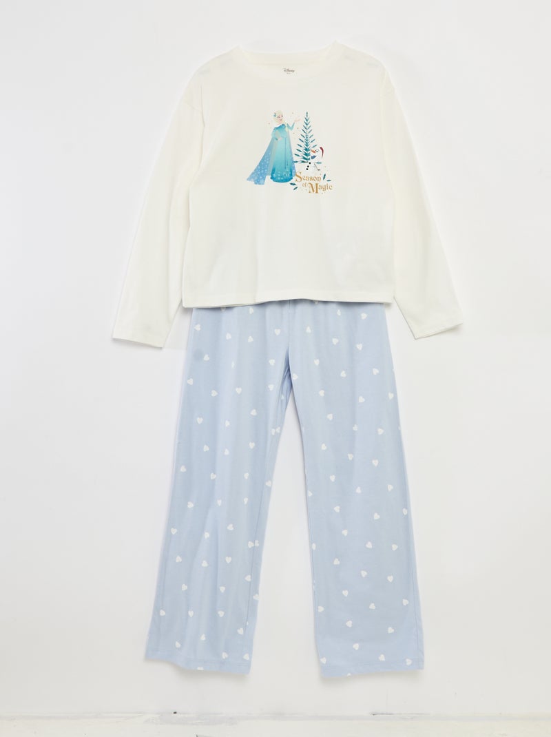 Conjunto de pijama de Natal 'Disney' 'Frozen' em jersey de algodão Azul - Kiabi