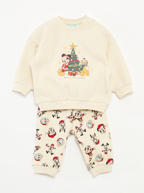 Conjunto de pijama de Natal 'Disney' 'Mickey' em algodão - Kiabi