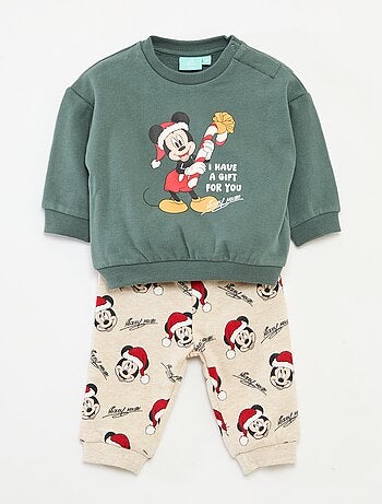 Conjunto de pijama de Natal 'Disney' 'Mickey' em algodão