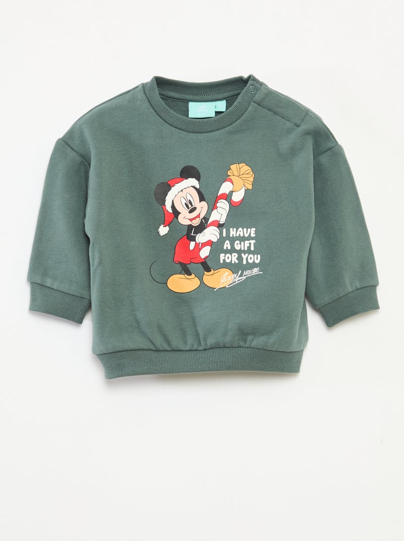 Conjunto de pijama de Natal 'Disney' 'Mickey' em algodão Verde - Kiabi