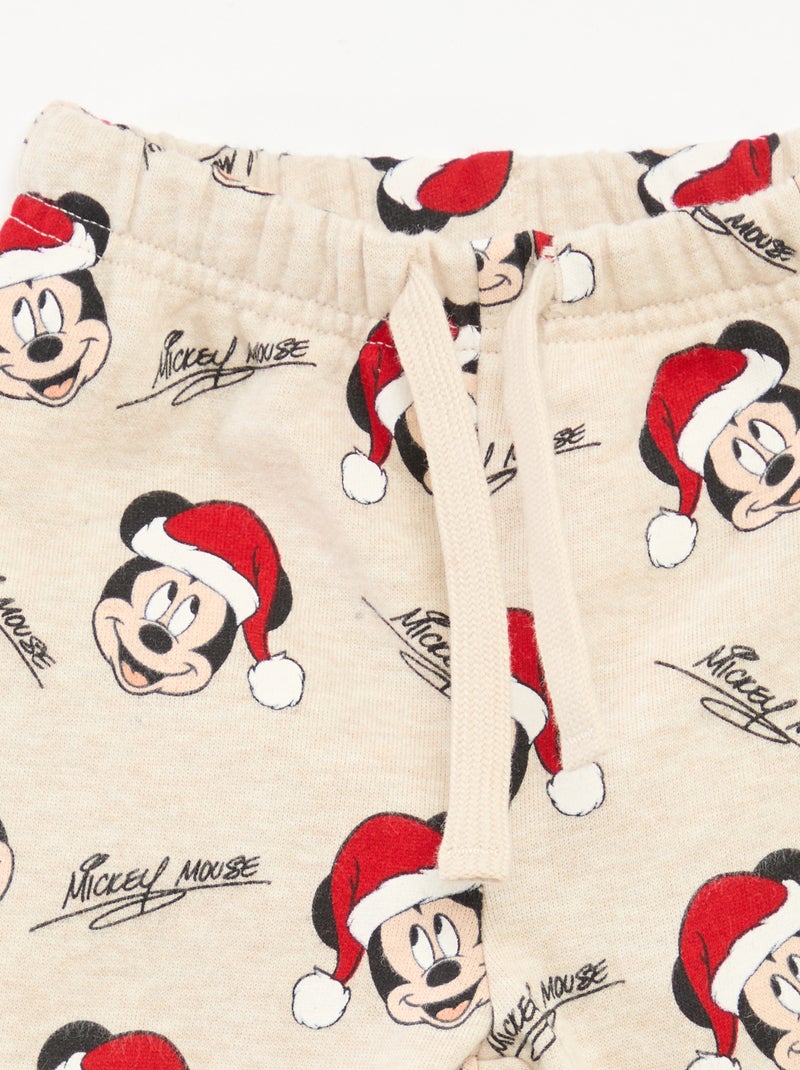 Conjunto de pijama de Natal 'Disney' 'Mickey' em algodão Verde - Kiabi