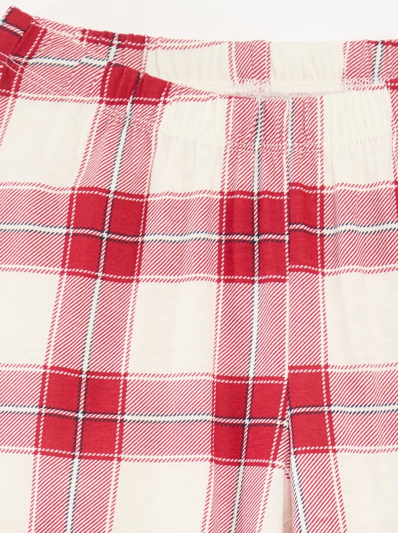 Conjunto de pijama de Natal 'Disney' 'Minnie' em jersey de algodão Vermelho - Kiabi