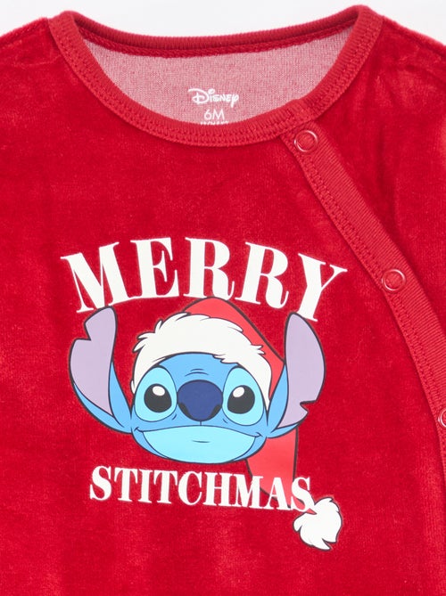 Conjunto de pijama de Natal estampado 'Disney' 'Stitch' em algodão - Kiabi