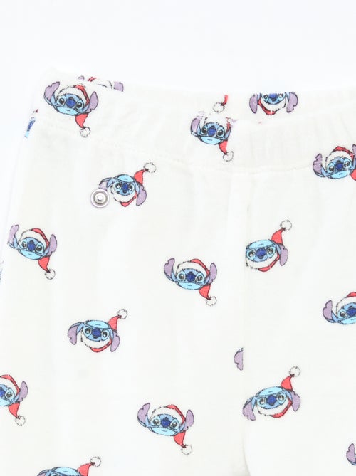 Conjunto de pijama de Natal estampado 'Disney' 'Stitch' em algodão - Kiabi