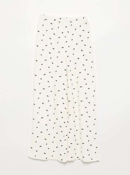 Conjunto de pijama de Natal para menina de 3 peças - T-shirt + calças + casaco - Kiabi