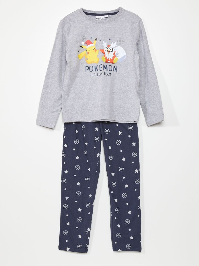 Conjunto de pijama de Natal 'Pokémon' - 2 peças CINZA - Kiabi