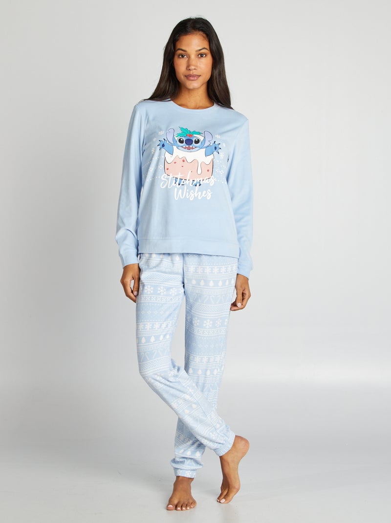 Conjunto de pijama de Natal 'Stitch' AZUL - Kiabi