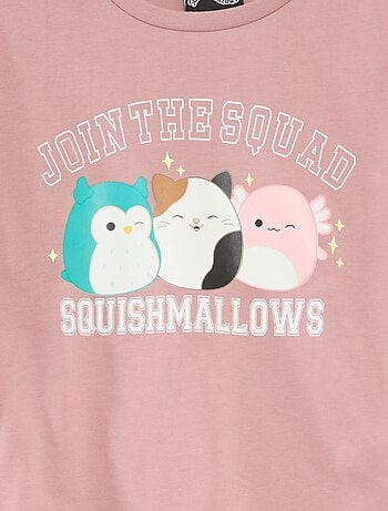 Conjunto de pijama de pijama 'squishmallow' t-shirt + calças - 2 peças