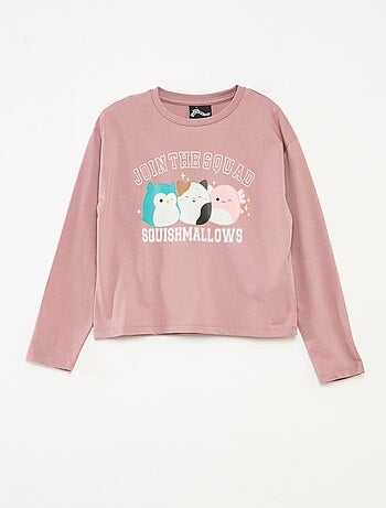 Conjunto de pijama de pijama 'squishmallow' t-shirt + calças - 2 peças