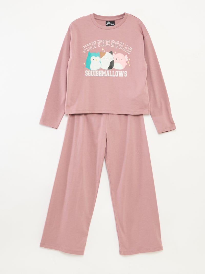 Conjunto de pijama de pijama 'squishmallow' t-shirt + calças - 2 peças Rosa - Kiabi