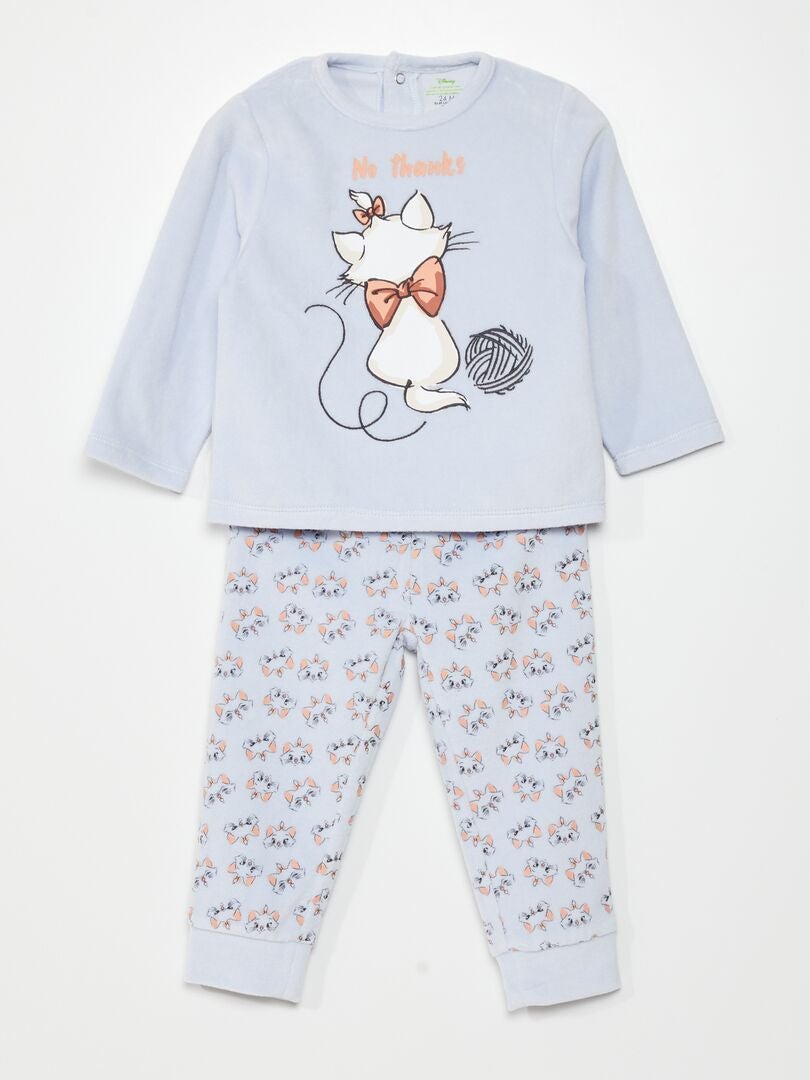 Conjunto de pijama de veludo 'Disney' - 2 peças AZUL - Kiabi
