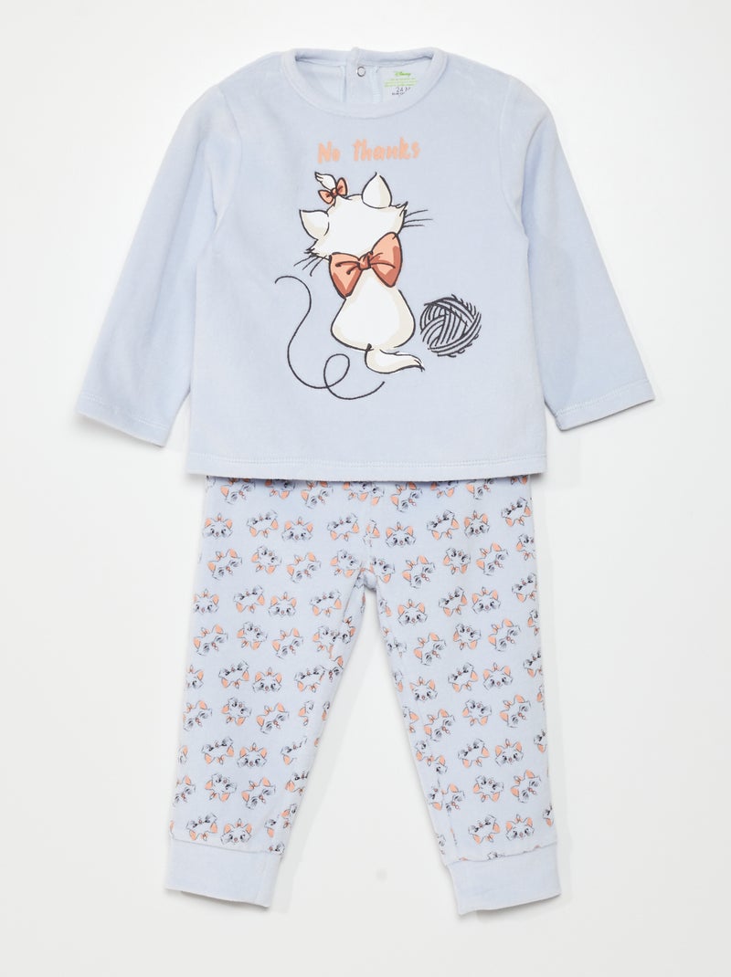 Conjunto de pijama de veludo 'Disney' - 2 peças AZUL - Kiabi