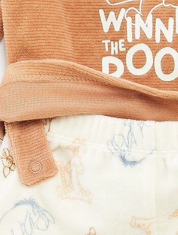 Conjunto de pijama de veludo 'Disney' camisola + calças - 2 peças