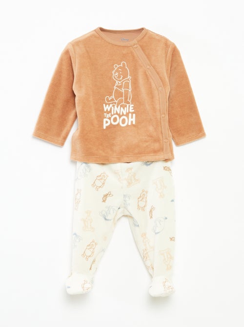 Conjunto de pijama de veludo 'Disney' camisola + calças - 2 peças - Kiabi