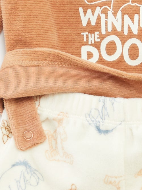 Conjunto de pijama de veludo 'Disney' camisola + calças - 2 peças - Kiabi