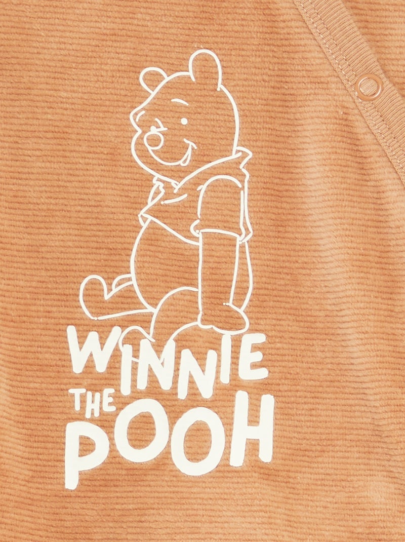 Conjunto de pijama de veludo 'Disney' camisola + calças - 2 peças Castanho - Kiabi