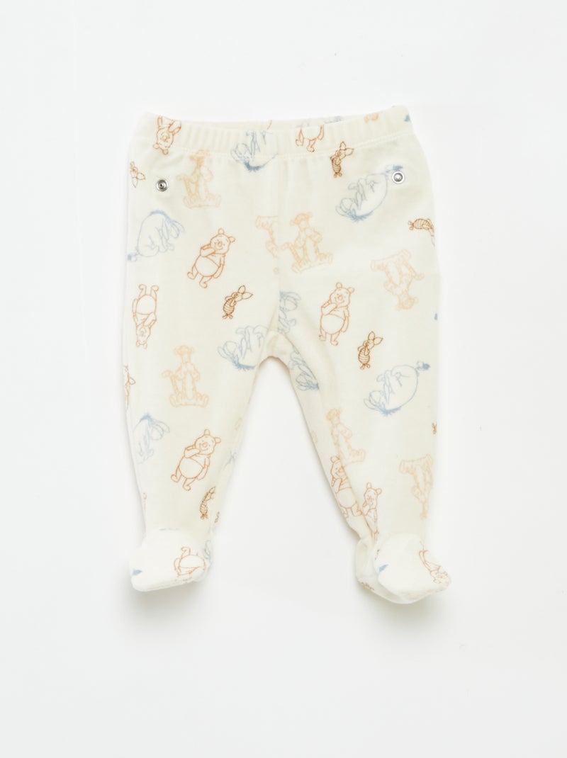 Conjunto de pijama de veludo 'Disney' camisola + calças - 2 peças Castanho - Kiabi