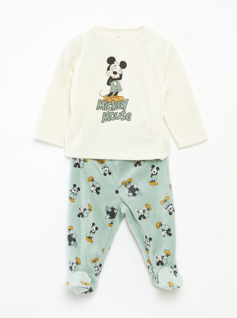 Conjunto de pijama de veludo 'Disney' camisola + calças - 2 peças Verde - Kiabi