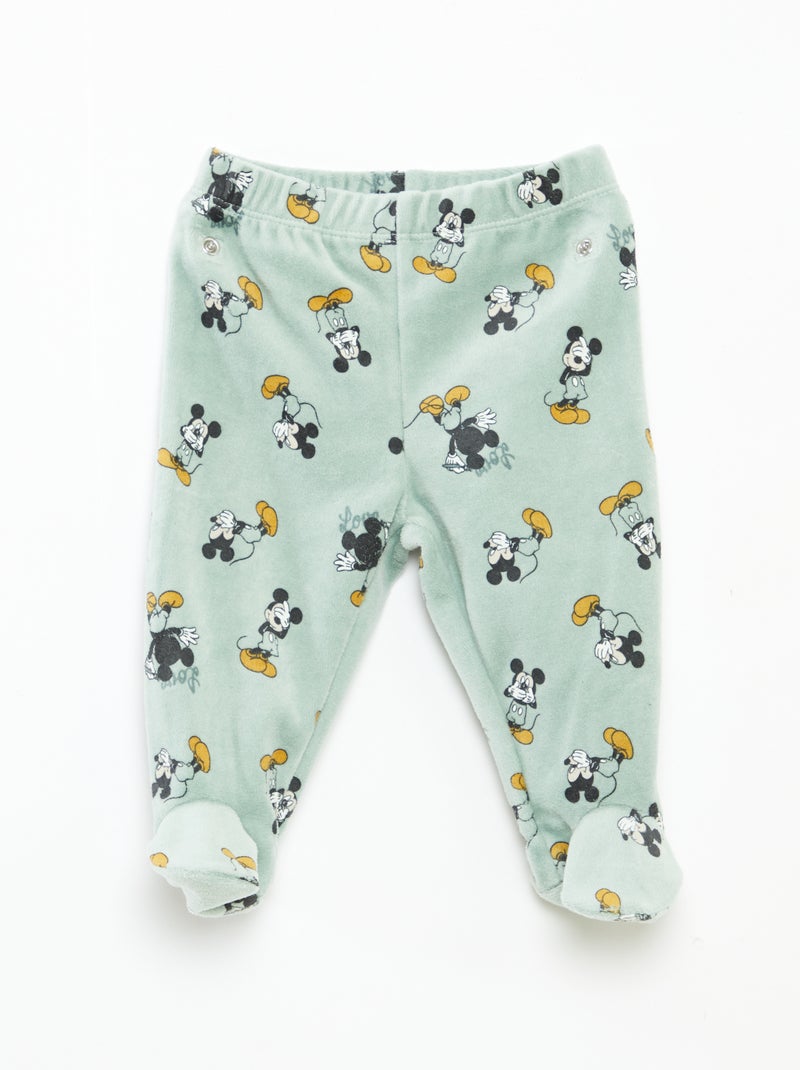Conjunto de pijama de veludo 'Disney' camisola + calças - 2 peças Verde - Kiabi