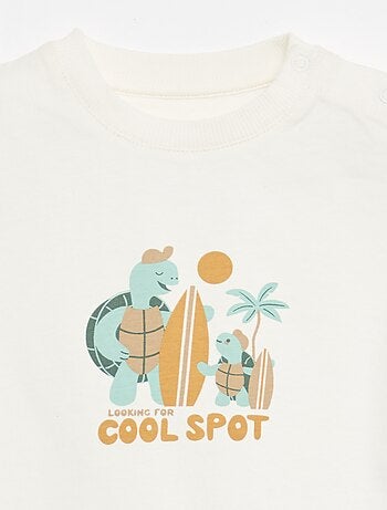 Conjunto de pijama de verão em algodão